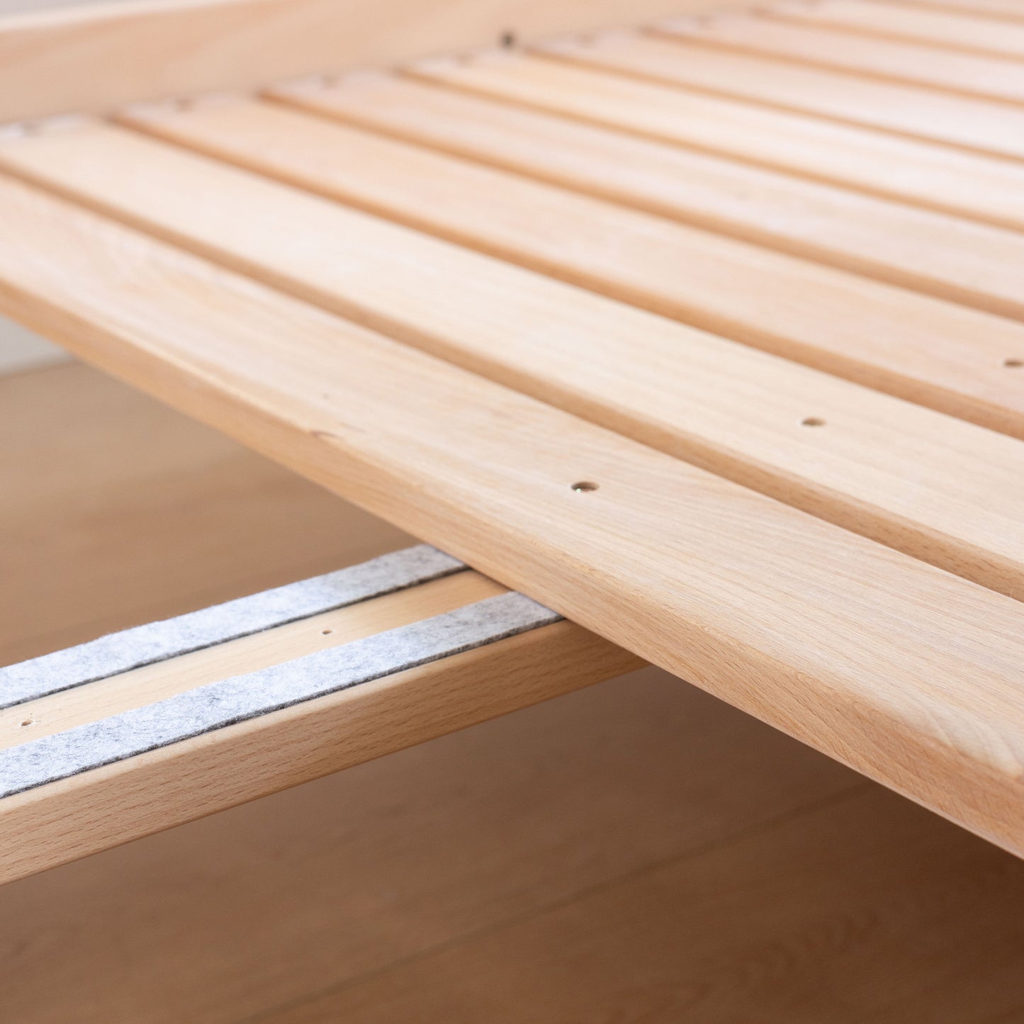No. 1 Montessori Floor Bed with 3-sided Bedrails