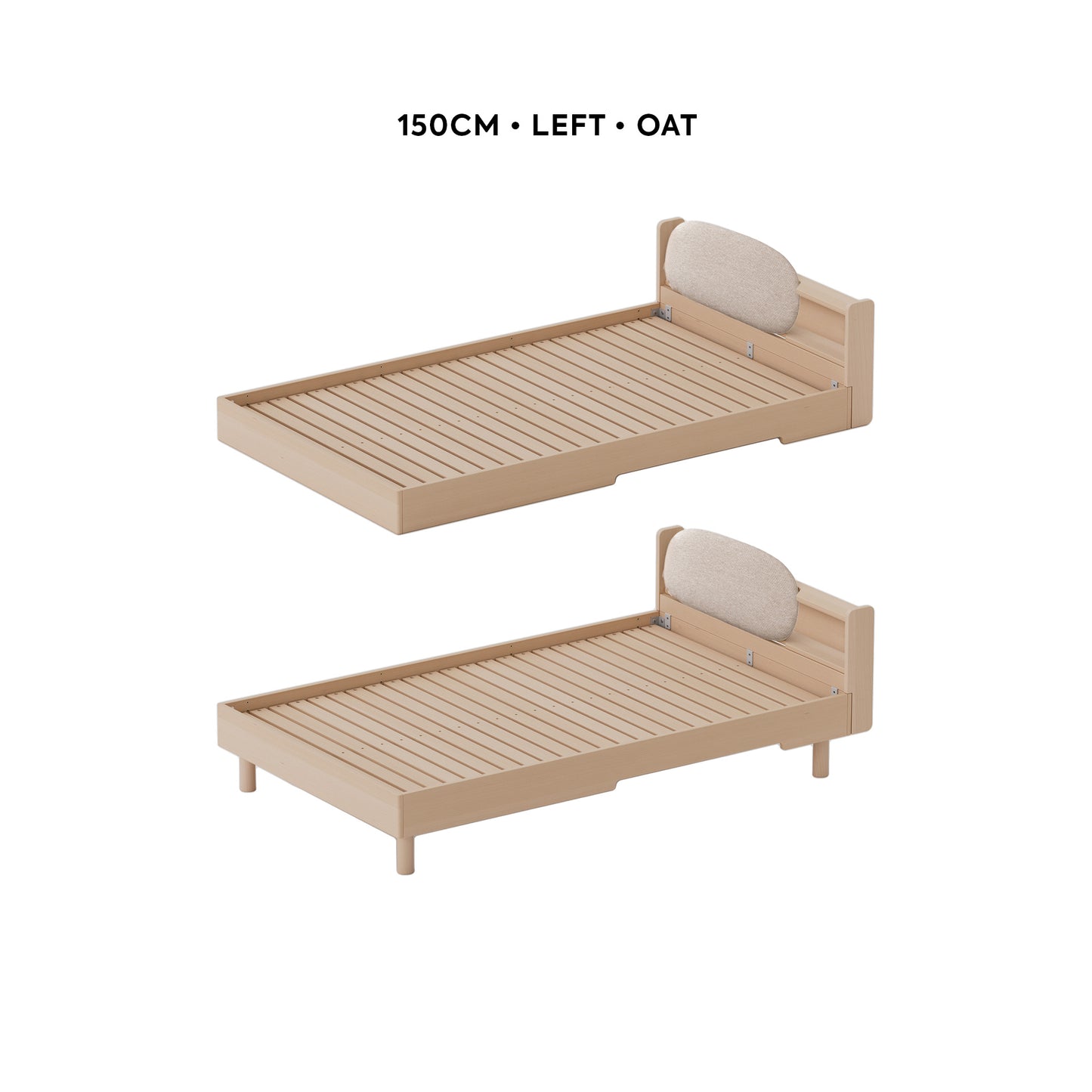 No. 1 Bed with Padded Headboard