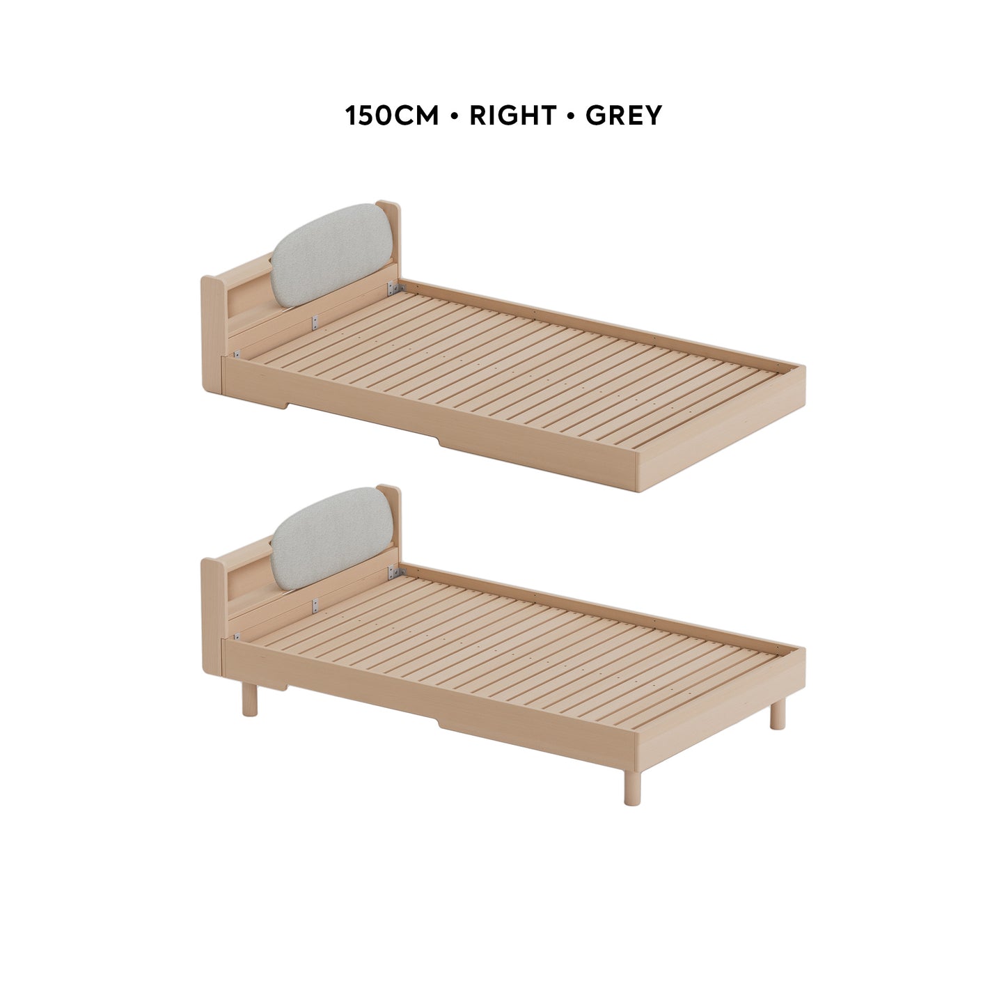 No. 1 Bed with Padded Headboard