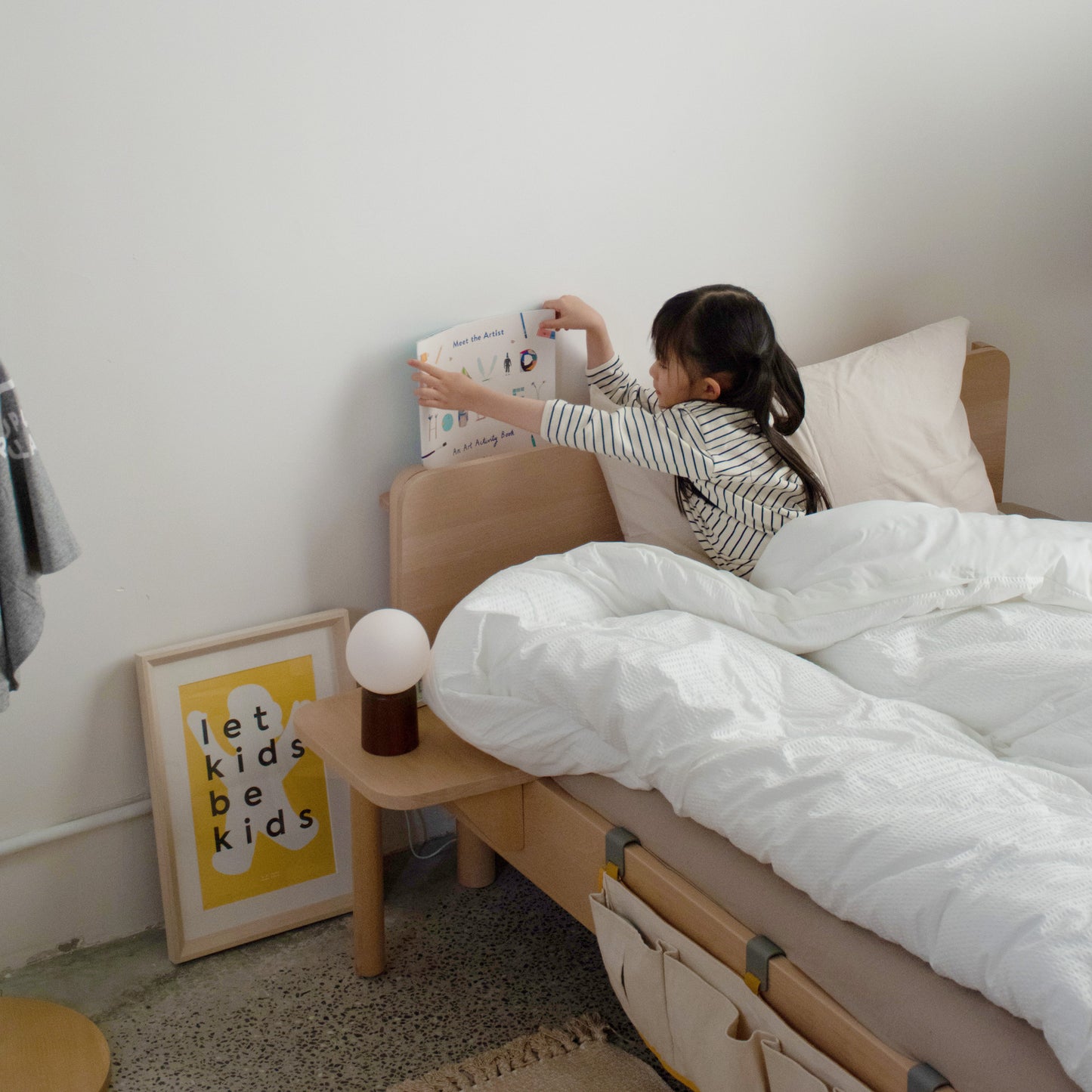 No. 1 Bed with Wooden Headboard