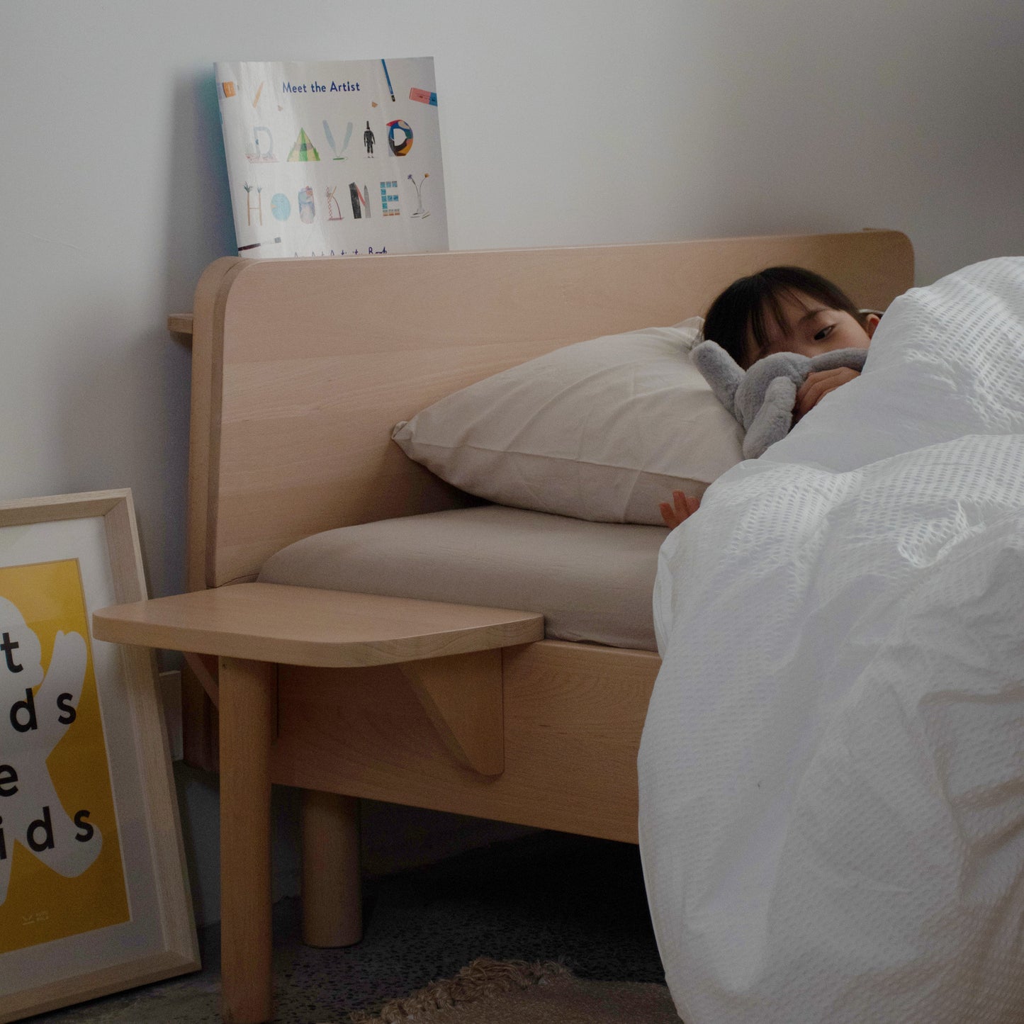 No. 1 Bed with Wooden Headboard