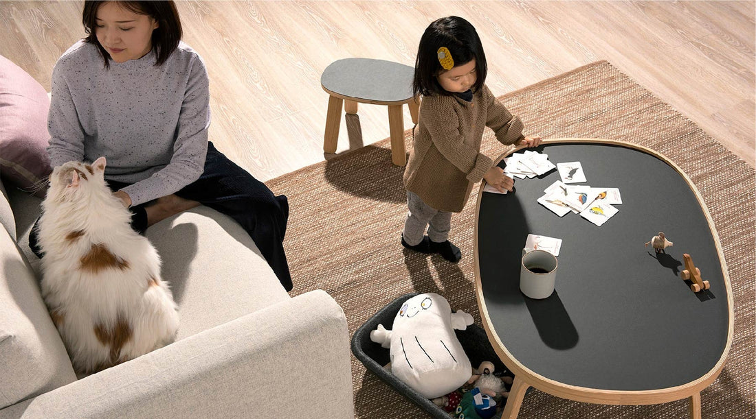 Safe & Stylish Any-way Table: Coffee Table Designed for Kids & Homes