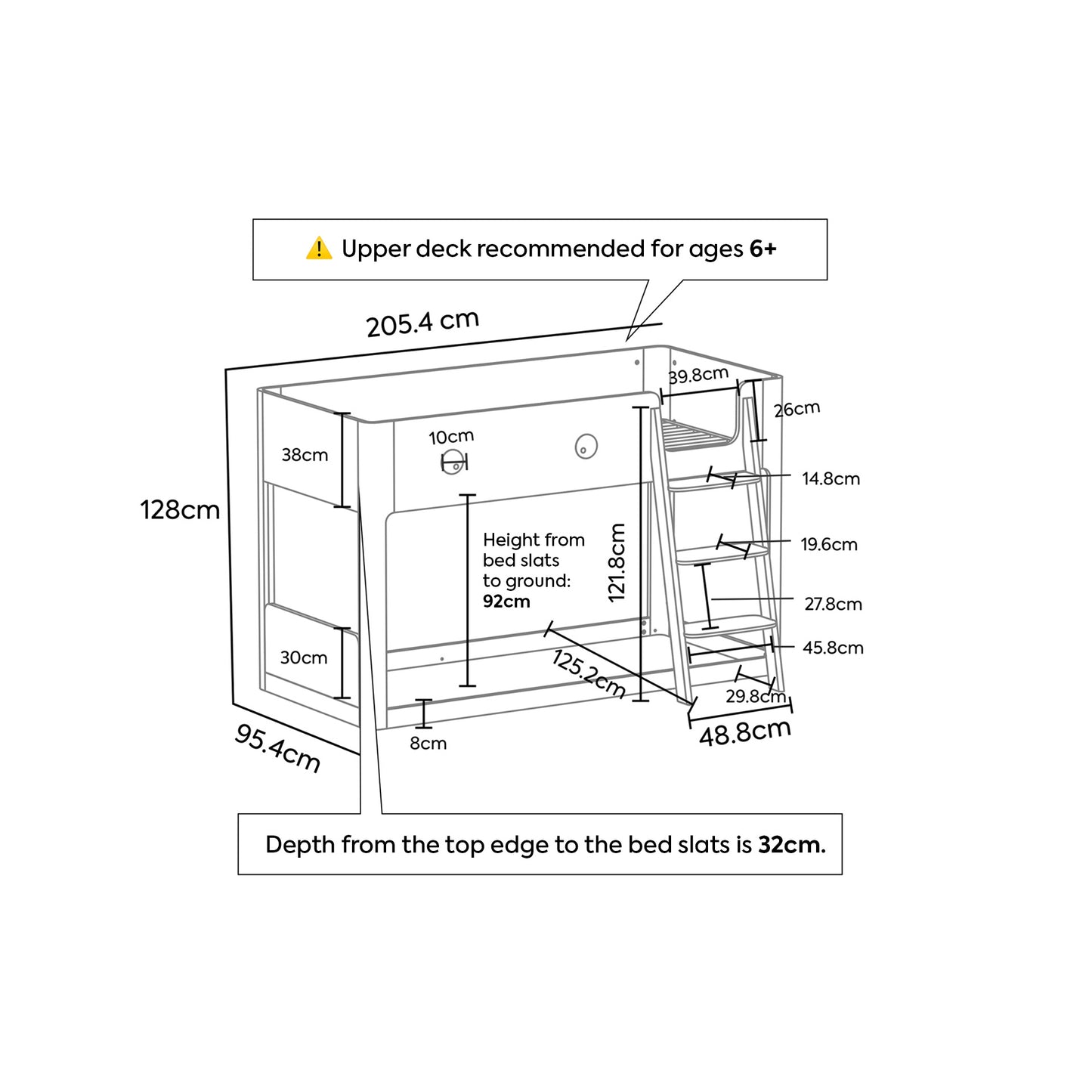 Big Eyes Reversible Low Loft Bed