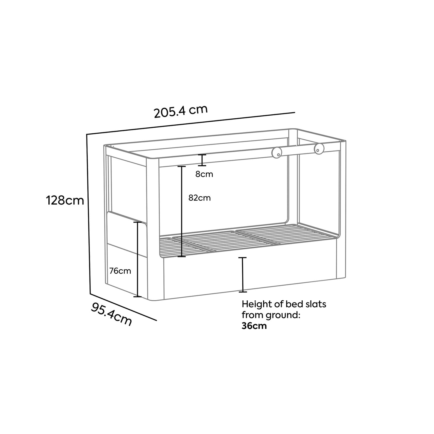 Big Eyes Reversible Low Loft Bed