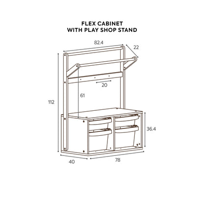 Cube Montessori Flex Cabinet