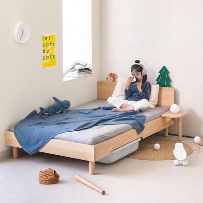 No. 1 Bed with Wooden Headboard