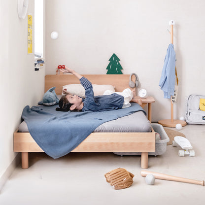 No. 1 Bed with Wooden Headboard