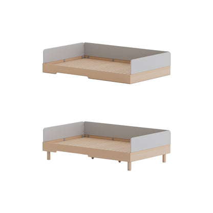 No. 1 Montessori Floor Bed with 3-sided Bedrails