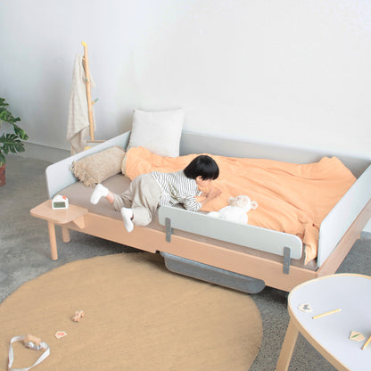 No. 1 Montessori Floor Bed with 3-sided Bedrails