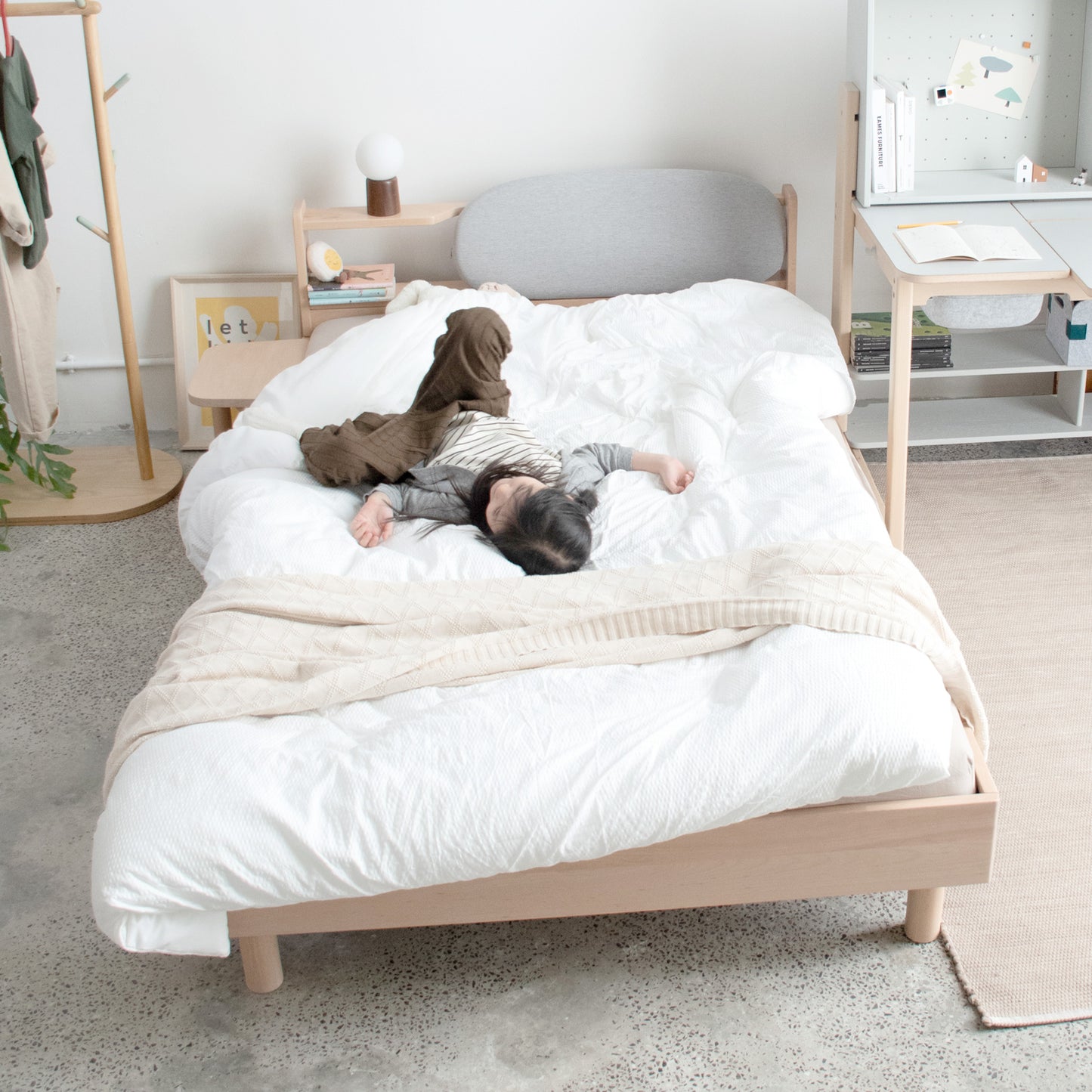 No. 1 Montessori Bed with Padded Headboard