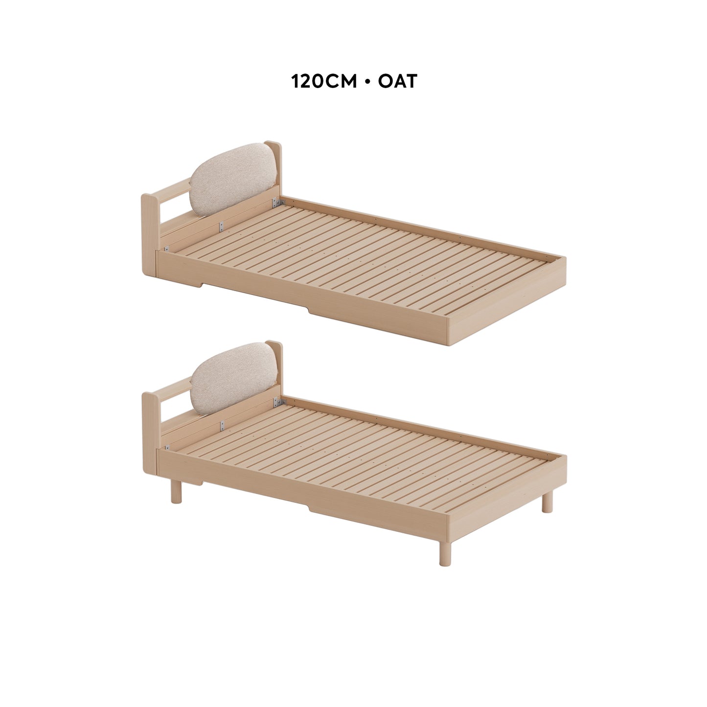 No. 1 Montessori Bed with Padded Headboard