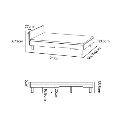 No. 1 Montessori Bed with Wooden Headboard