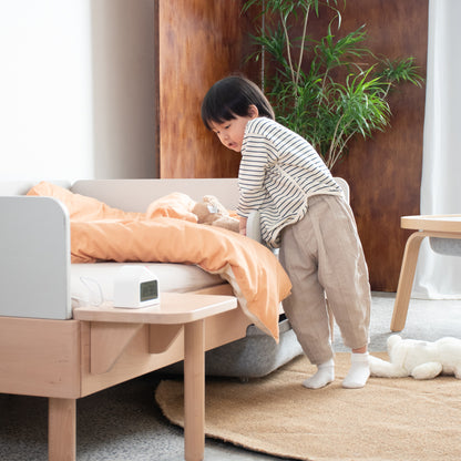 No. 1 Montessori Floor Bed with 3-sided Bedrails