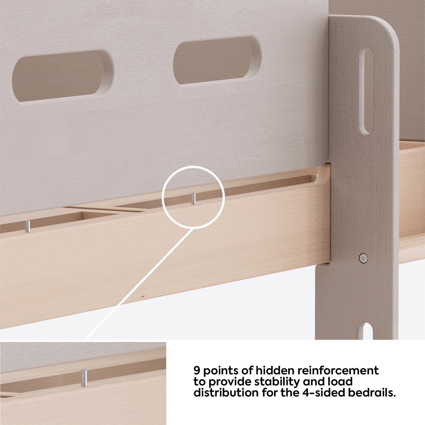 Steady Bed with 4-sided Bedrails