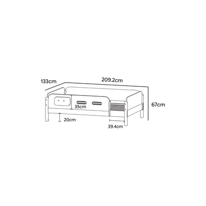 Steady Children's Bed with 4-sided Bedrails