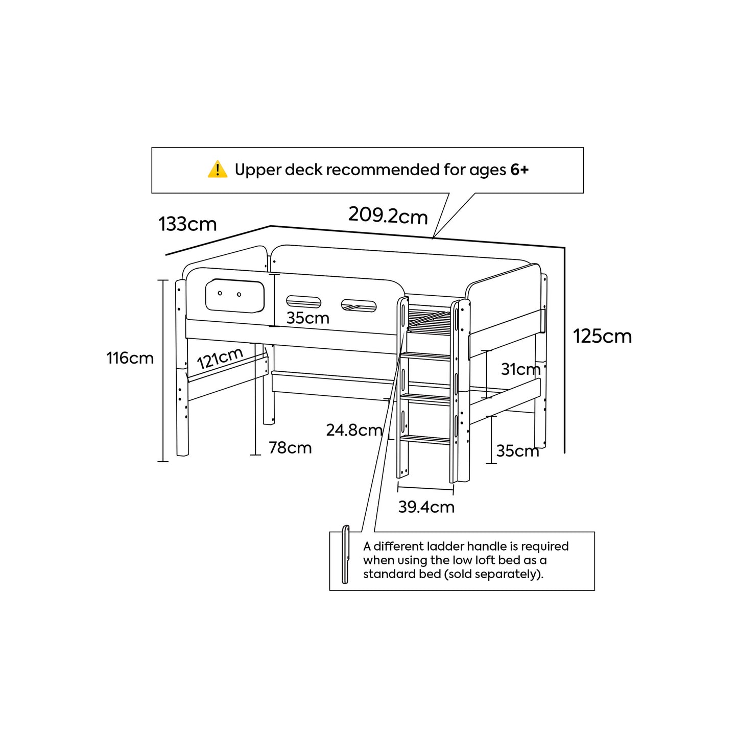 Steady Low Loft Bed