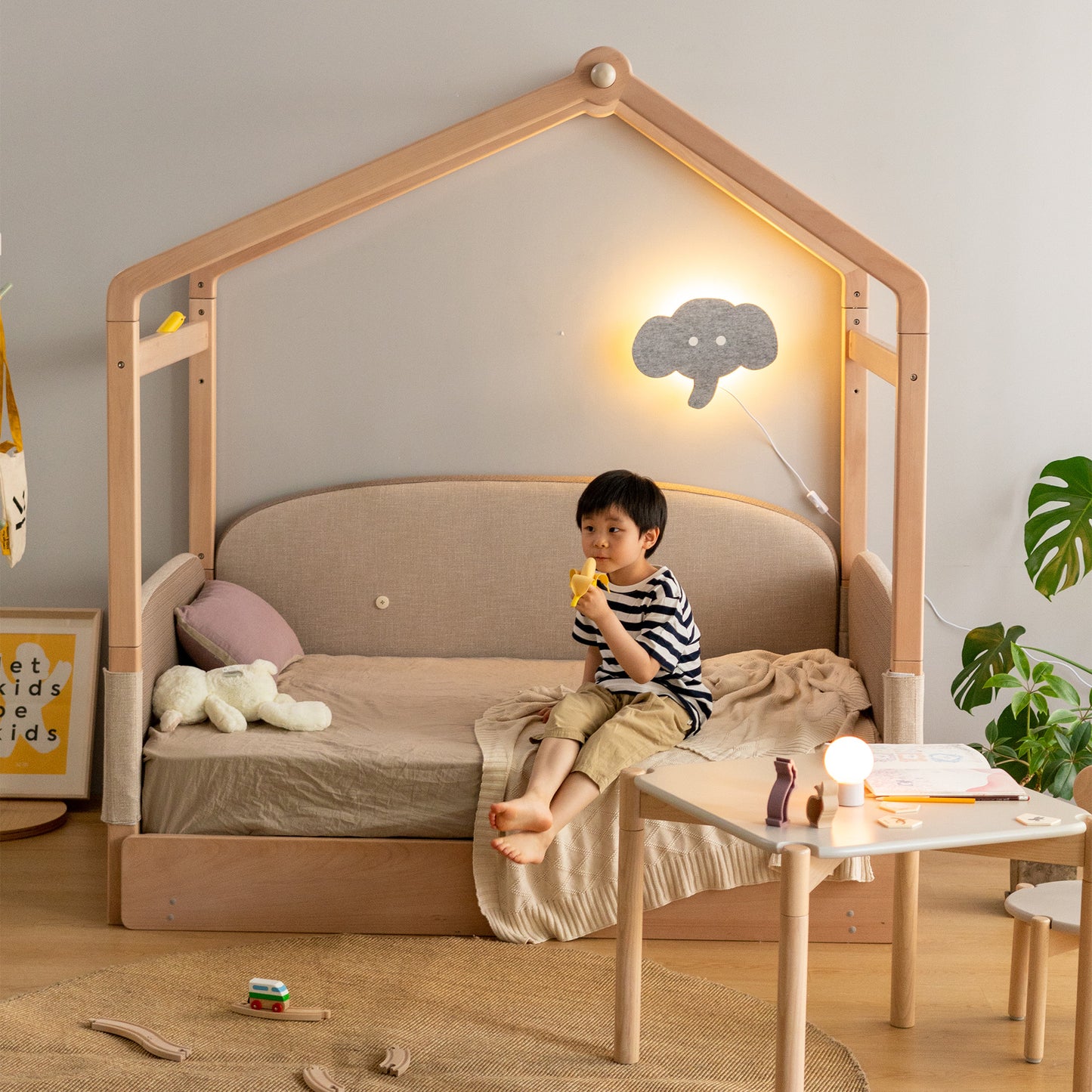 Wild Tent House Convertible Montessori Floor Bed